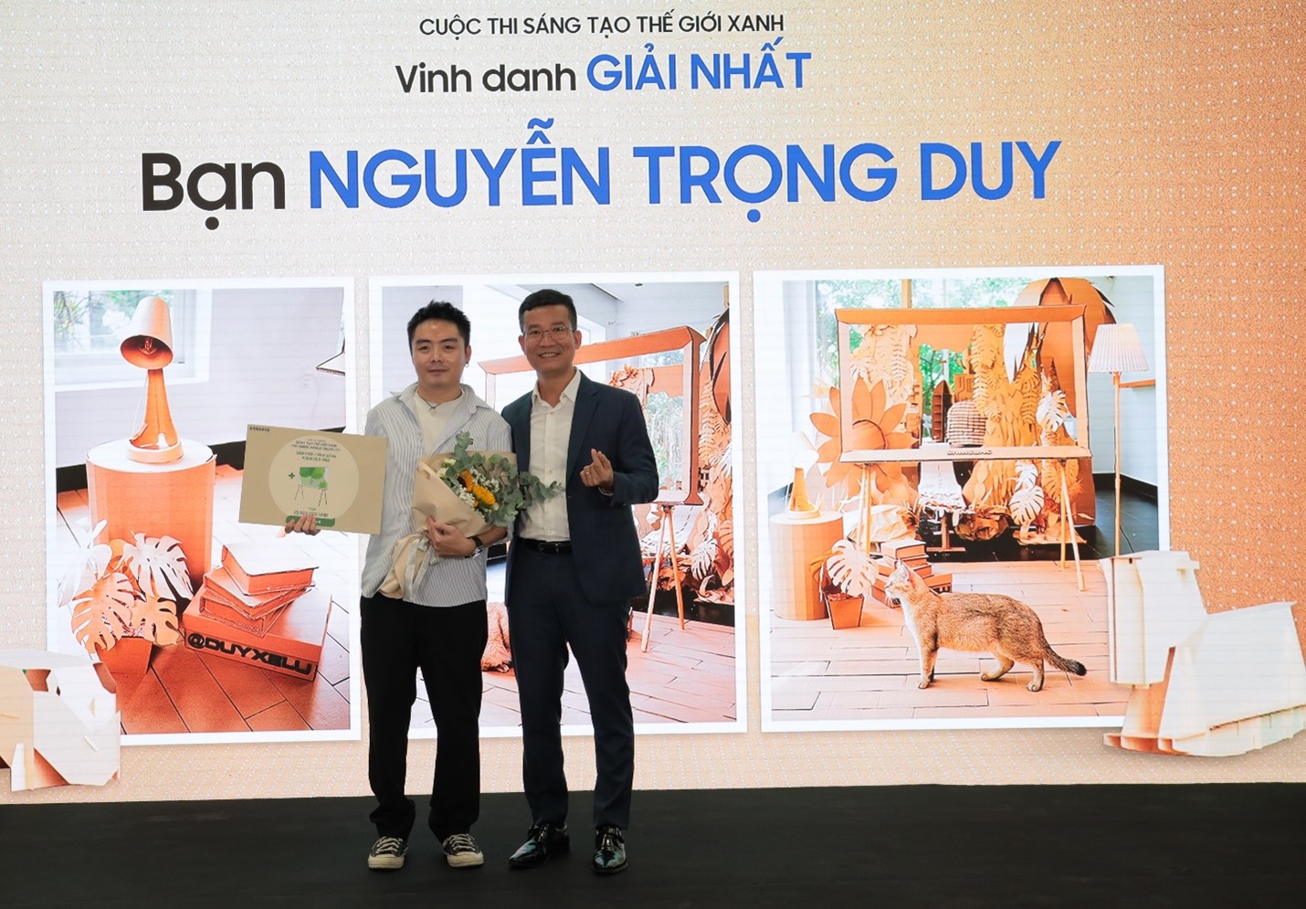 Samsung vinh danh các tác phẩm xuất sắc của cuộc thi tái chế bao bì, khẳng định dẫn đầu trong phát triển bền vững.
